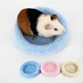 Miniatyrbillede 3 af 3: Blød og behagelig rund varm dunhamster seng pude til rotter, He