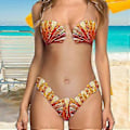 Pikkukuva 4 / 5: 2023 UUSI NAISTEN UIMA-ASU YKSIOSAINEN Galaxy Taco Cat Vatsaa Litistävä Uimapuku Rantavaatteet Bikini Monokini (XL Keltainen)