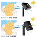 Miniatyrbilde 3 av 4: 7m solcellelykt LED-lyssnor utendørs, 50 LED-lyssnor