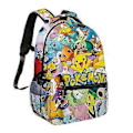 Miniatyrbillede 3 af 5: Pikachu Børnetaske Piger Skoletaske Rygsæk Multi-farve Valgfri (farve-1)