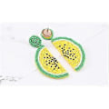 Miniatyrbilde 3 av 4: Søte Frukt Vannmelon Perle Dangle Stud Ørepynt for Kvinner Tenåringsjenter Morsomme Frukt Bohemian Statement Harpiks Drop Ørepynt Mote Smykker