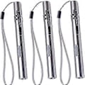 Miniatyrbilde 5 av 5: 3-pak Sykepleierpennlys Medisinsk pennlys USB-oppladbar LED-lommelykt Rustfritt stål lommelykt for leger studenter leger