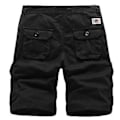 Miniatyrbillede 1 af 2: Mænds Cargo Shorts Sommer Udendørs Vandreture Multi-lomme Arbejde Utility Bukser-r (38 Sort)