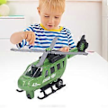 Pikkukuva 4 / 5: Valettu Helikopterimalli Simuloitu Valettu Seos Inertia Lentokone Mallilelu Lapsille Pojille Tytöille 8.9in( )