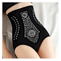Miniatyrbillede 1 af 2: Stærke Formende Waist Underwear Hudvenlige Kropsformende Trusser Kvinder Underwear-r (Sort)