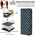 Miniatyrbillede 5 af 5: Læder Wallet Case med RFID-blokering til Samsung Galaxy A35 5G - Sort (Sort)