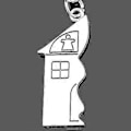 Miniatyrbillede 3 af 5: Par Keychain Kærlighed Familie Hus Nøglering Mand Kvinde Hjem Kæde Smykke Nøglering Til Elskere  Legering Smykker Sølv Farve 1 Par