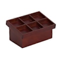 Miniatyrbilde 2 av 4: Dukkehustands frukt- og grønnsaksstativ Utsøkt Mini Grønnsaks- og Fruktstativmodell for 1/12 Miniatyr Dukkehustands (Brun)