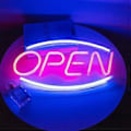 Miniatyrbillede 1 af 5: USB LED Neon Lys Skilt Akryl Neon Lampe Lys Atmosfære Natlys Party Bar Hjem Børn Baby Soveværelse Dekoration, OPEN