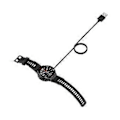 Miniatyrbilde 3 av 4: Bærbar Smartklokke Lader 1 stk Trådløs Lader Svart Laderadapter For Amazfit T-rex/gtr/gts Usb Lading Foldbar