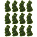 Miniatyrbillede 1 af 4: 12 stk. Påske Simulation Kanin Dukke Model Kunstig Kanin Dekoration Påske Dekoration