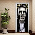 Pikkukuva 4 / 5: Halloween 3D Nun Ovikelli, 30 x 80 Tuumaa Pelottava Haamu Nun Lifel