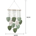 Miniatyrbillede 3 af 5: Blad Makrame Vægophæng Boho Værelse Hjem Indretning Vævet Æstetisk Wa