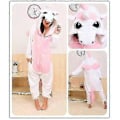 Miniatyrbillede 1 af 2: Enhjørning Unisex Onesie Kigurumi Fancy Dress Kostume Hoodies Pyjamas Sove Tøj V (XL(180CM-190CM) Enhjørning Pink)