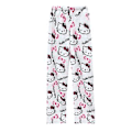 Pikkukuva 1 / 2: Kawaii söpöt pyjama-housut naisille ja tytöille, piirretty kissa kaikkialla painettuna, flanelli, joulu, anime, pehmeät unipuvut (L valkoinen)