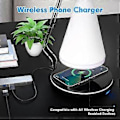Miniatyrbillede 2 af 5: Moderne Skrivebordslampe, Integreret LED-pære, Elegant Design Til Soveværelse Eller Studie, Touch-betjening, Dæmpbart Design, Sort