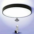 Pikkukuva 1 / 5: LED-kattovalaisin liiketunnistimella, automaattinen valaisin ulkokäyttöön, parvekkeelle, autotalliin, sisäänkäynnille, käytävään, pyöreä valaisin, helppo asentaa