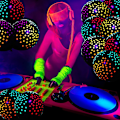 Miniatyrbilde 5 av 5: 20 stk Neon Ballonger Glow Dot Mini Ballonger for Black Light Part