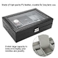 Miniatyrbillede 4 af 5: 8 Slots PU Læder Ur Opbevaringsæske Smykke Display Boks Holder Organizer
