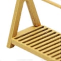 Miniatyrbild 4 av 5: Dockskåp i skala 1/12 Träförvaringsställ för dockskåpstillbehör Ornament (Beige)