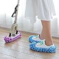 Pikkukuva 2 / 5: Pestävä Lazy Mop - pölytossut lattian puhdistukseen, kotikäyttöön, sukat kengät (2 kpl sininen)