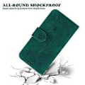Miniatyrbillede 5 af 5: Til Nokia C12 4G/C12 Plus/C12 Pro Telefon Stand Case Rose Sommerfugl Præget PU Læder Wallet Shell (Style D)