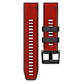 Miniatyrbillede 3 af 4: Type D Silikone Urrem med Pin-tekstur til Garmin Enduro/Tactix Delta/Tactix 7 Pro 26mm Dual (Style D)