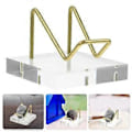 Miniatyrbillede 2 af 3: Crystal Mineral Sten Display Stand Ædelsten Display Holder Mineraler Rack Mineraler Holder
