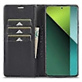 Pikkukuva 3 / 5: LC.IMEEKE Xiaomi Redmi Note 13 Pro 5G/Poco X6 5G Nahkakotelo Hiilikuitukuvio Lompakkoteline (Vaakasuora Raita)