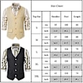 Miniatyrbillede 4 af 4: Retro Herre Solid V-hals Casual Enkeltknappet Suit Vest Forretning Formel Kontor Vest Med Lommer (S Sort)