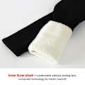 Miniatyrbillede 4 af 4: Dametøj Termiske Leggings Tykke Vinter Fleeceforet Varme Højtaljede Strækbukser (M Kitten Black)