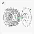Miniatyrbillede 4 af 5: Til Bambu Lab 3D Printer Højtemperatur Materiale Rack Genanvendelig Spole til ABS ASA PA6-GF ABS-GF Fil