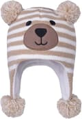 Björn - Beige Stripe 6-12 månader småbarn barn spädbarn vintermössa, öronlapp