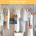 Miniatyrbilde 4 av 5: 4 sett veskeoppheng organizer for skap Laelr metall veskeholder for C