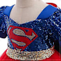 Miniatyrbilde 3 av 5: Superman Kjole Cosplay Kostyme Fest Karnevalskostyme For Jenter Kvinner (80cm)