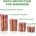 Miniatyrbilde 3 av 5: Sett med 100 møllrepellenter Cedar Wood Anti Moths Tekstiler Møll Re