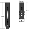 Miniatyrbilde 5 av 5: To-farget sports silikonarmbånd for Huawei GT2GT3, (22mm) Svart