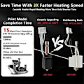 Miniatyrbillede 3 af 5: Hotend Keramisk Dyse Combo Hoved til Anycubic Kobra S1 S1C 3D Printer 24V 48W Hurtig Opvarmning 320℃ 3D