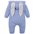 Miniatyrbild 2 av 3: Bebis Kanin Öron Romper med Blixtlås Vinter Påsk Jumpsuit Pyjamas Sovkläder (3-6 Månader)