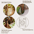 Miniatyrbild 4 av 5: Forest Tapestry Nature Tree Tapestries, Extra Large Oversized Ta