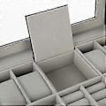 Miniatyrbillede 3 af 5: 8 Slots PU Læder Ur Opbevaringsæske Smykke Display Boks Holder Organizer
