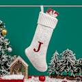 Miniatyrbilde 6 av 6: Hengende strikkede ullposer Julepynt Juleposer Julepynt Store gaveposer