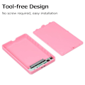Miniatyrbillede 3 af 5: 2,5 tommer harddisk etui Usb3.0 ekstern Hdd/ssd kabinet Sata harddisk etui（pink）