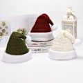 Miniatyrbilde 1 av 5: 3 stk strikkede juleluer i ull, lue for voksne, julepynt, gaver.