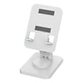 Miniatyrbillede 1 af 5: 360-graders roterende mobiltelefon tablet stander desktop bærbar og foldbar (hvid)