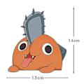 Miniatyrbillede 2 af 4: Anime Chainsaw Man Kiggerende Bilstickers Makima Power Pochita Aki Reflekterende Dekorative Dekaler til Bilruder Dør (C)