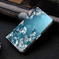 Miniatyrbillede 5 af 5: Wallet Case til Samsung Galaxy A52 4G/5G/A52s 5G, PU Læder Stand 3D Mønster Print Telefon Cover (Blommeblomster)