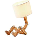 Miniatyrbillede 1 af 5: Unik bordlampe, cool træ kreativ svingarmsdesign, elegant skrivebordslampe til soveværelseslæsning, nyhedsbordlampe med justerbare samlinger til stuen