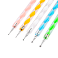 Miniatyrbillede 3 af 5: 5 stk. Dot Pen Rhinestone Nail Art Dotting Værktøjer Negle Design Marmor Lei