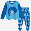 Miniatyrbild 1 av 5: Barnens Inside Out 2 Pyjamas Sadness Cosplay Kostym Långärmad T-shirt Byxor Set Sovkläder Nattkläder Pjs Outfits (6-7 år)
